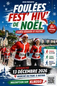 Foulées Fest' Hiv' de Noel — Royan (17), 13 décembre 2026 · Course à pied