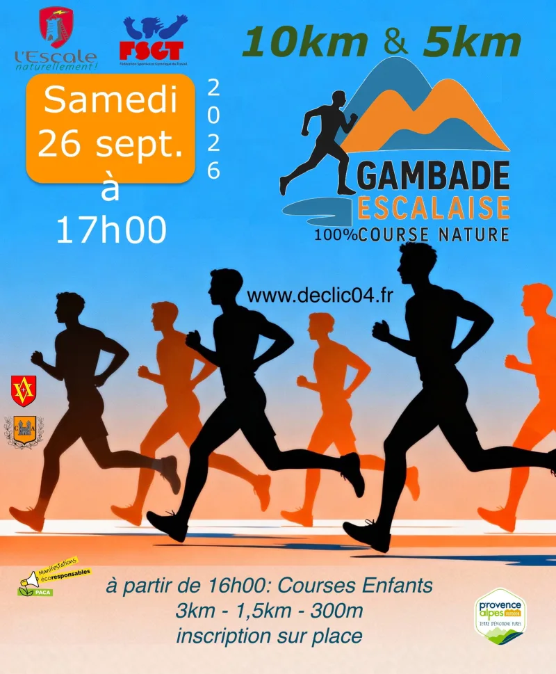 Gambade Escalaise — L escale (04), 26 septembre 2026 · Course à pied