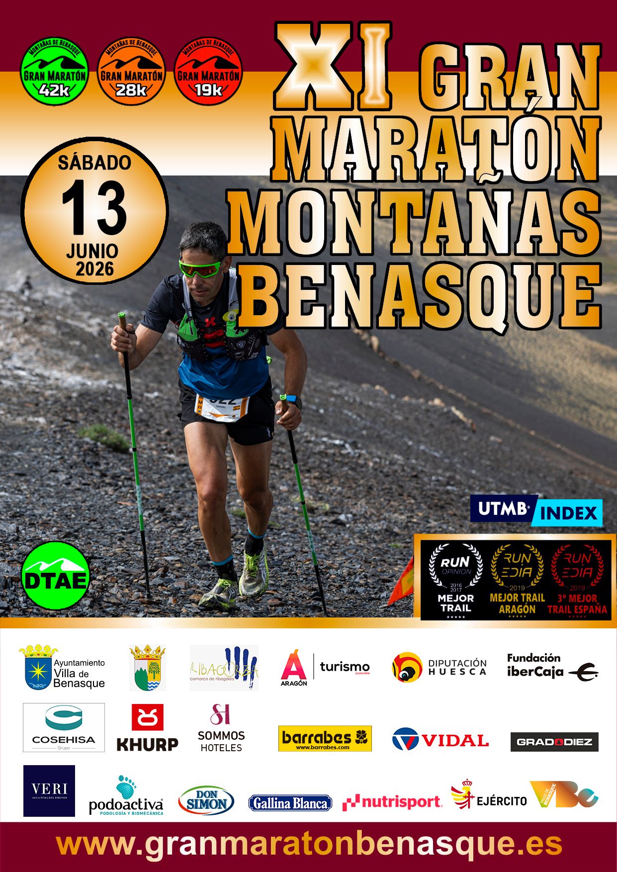 GRAN MARATÓN MONTAÑAS DE BENASQUE 42K — Benasque (HU), 13 de junio de 2026 · Camino