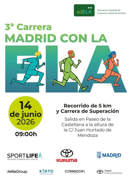 III Carrera Solidaria Madrid con la ELA — Madrid (M), 14 de junio de 2026 · Correr