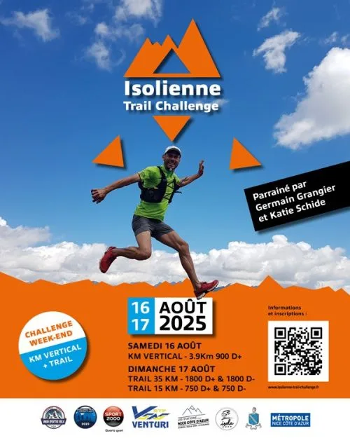 Isolienne Trail Challenge 2026 — Bairols (06), 15 août 2026 · Trail
