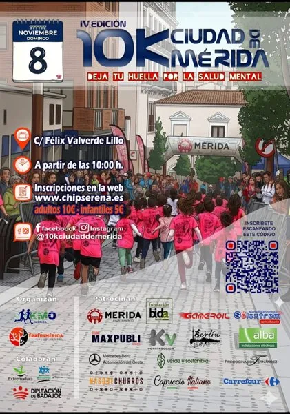 IV 10K Ciudad de Mérida — Merida (BA), 8 de noviembre de 2026 · Correr