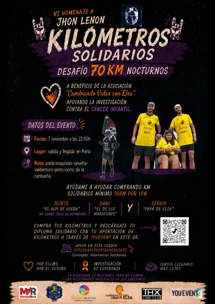 Km Solidarios Desafío 70 Km Nocturnos 2026 — Parla (M), 7 de noviembre de 2026