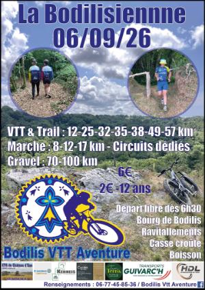 La Bodilisienne Gravel 2026 — Bodilis (29), 6 septembre 2026 · Course à pied