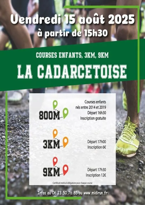La Cadarcétoise — Alzen (09), 15 août 2026 · Course à pied
