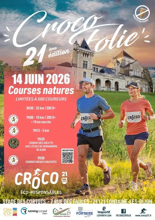 La Crocofolie — Ahuy (21), 14 juin 2026 · Trail