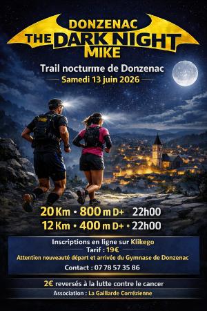 La DARK NIGHT MIKE 2026 — St pardoux l ortigier (19), 13 juin 2026 · Trail