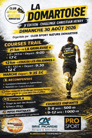 LA DOMARTOISE — Domqueur (80), 30 août 2026 · Trail