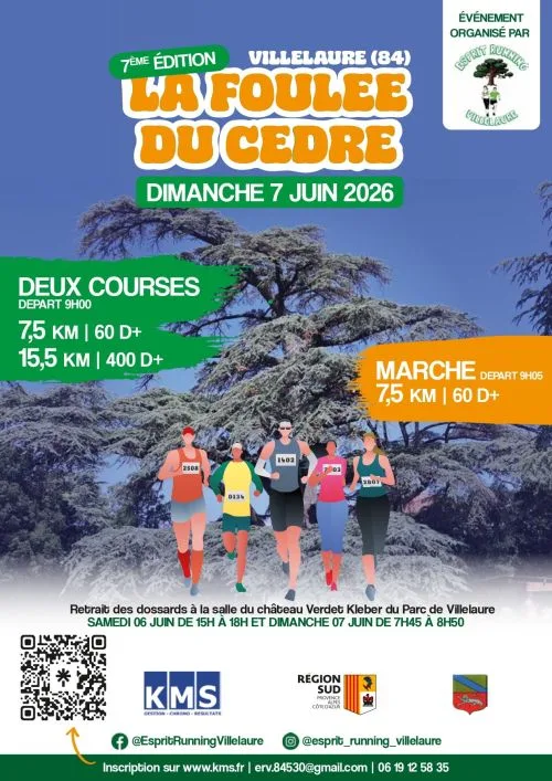 La Foulée du Cèdre — Bollene (84), 7 juin 2026 · Course à pied