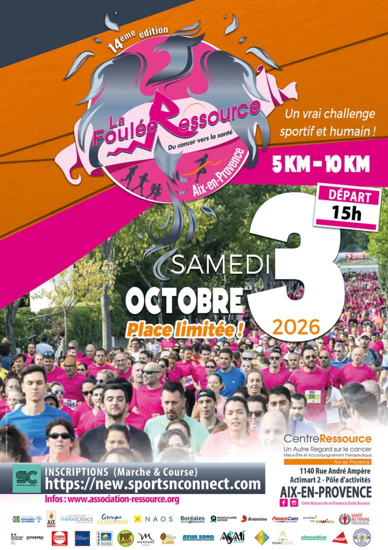 LA FOULÉE RESSOURCE – ÉDITION 2026 — Aix en provence (13), 3 octobre 2026 · Course à pied