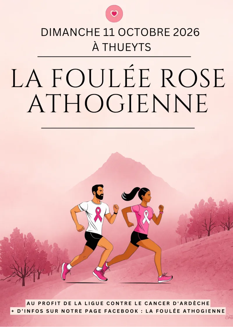 La Foulée Rose Athogienne — Barnas (07), 11 octobre 2026 · Trail
