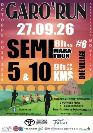 La Garorun 2026 — Boe (47), 27 septembre 2026 · Course à pied