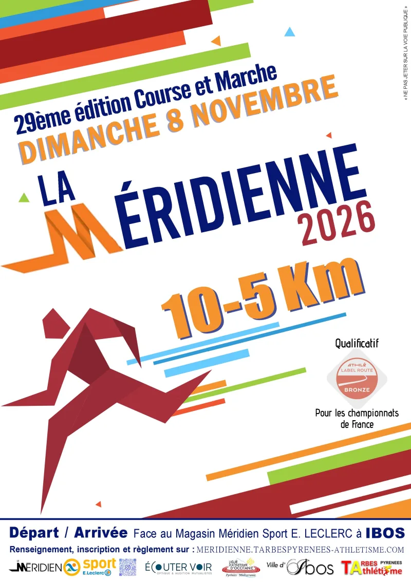 La Méridienne 5km et 10km — Arcizans avant (65), 1 novembre 2026 · Course à pied