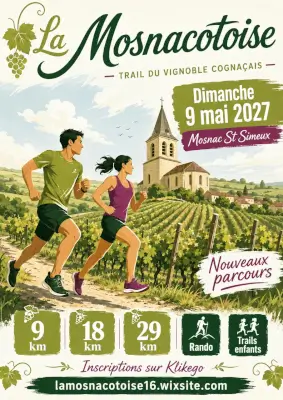 La Mosnacotoise trail du vignoble cognaçais — Bonneuil (16), 9 mai 2027 · Trail