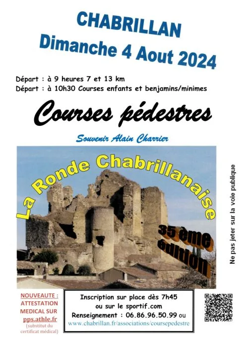 La Ronde Chabrillannaise — Aouste sur sye (26), 2 août 2026 · Course à pied