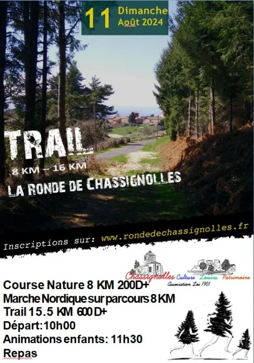 La ronde de Chassignolles — St didier sur doulon (43), 9 août 2026 · Trail