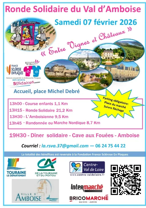 La Ronde Solidaire d'Amboise — Lussault sur loire (37), 6 février 2027 · Trail