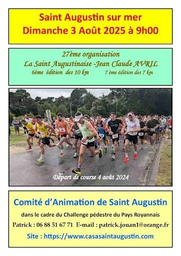 La Saint Augustinaise — St augustin (17), 2 août 2026 · Course à pied