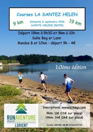 La Santez Helen La course nature de la ria d'Etel — Kervignac (56), 6 septembre 2026 · Course à pied