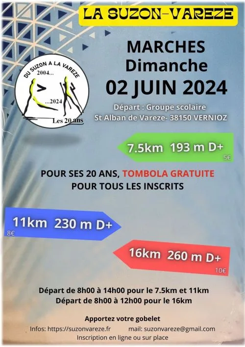 La Suzon Varèze — Agnin (38), 7 juin 2026 · Course à pied