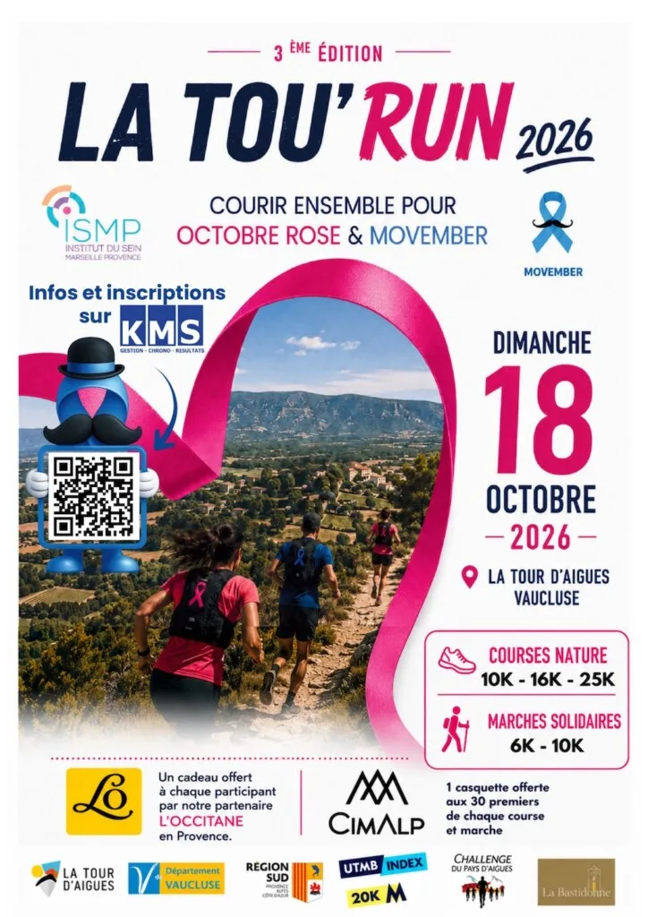 La Tou’Run — Cabrieres d aigues (84), 18 octobre 2026 · Trail