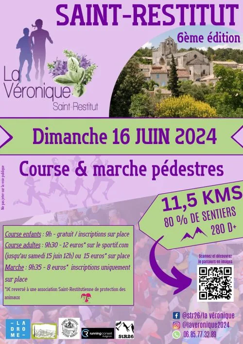 La Véronique — Clansayes (26), 14 juin 2026 · Trail