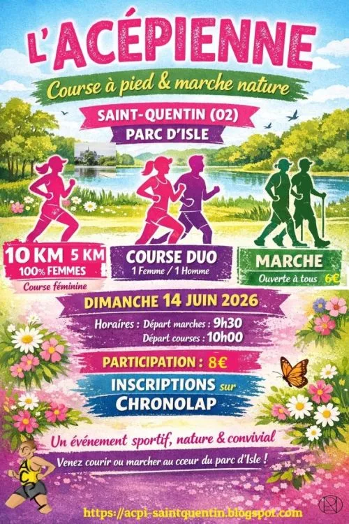 L'Acépienne — Neuville st amand (02), 14 juin 2026 · Course à pied