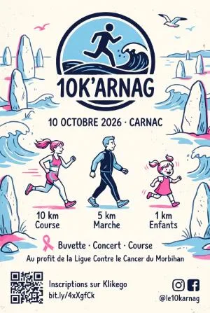 Le 10K'arnag 2026 — Plouharnel (56), 10 octobre 2026 · Course à pied