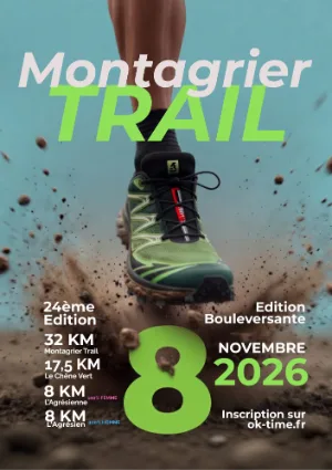 Le Montagrier Trail — Grand brassac (24), 8 novembre 2026 · Trail