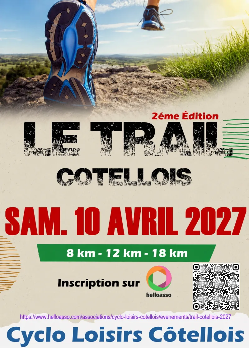 Le TRAIL Côtellois — Mesanger (44), 10 avril 2027 · Trail