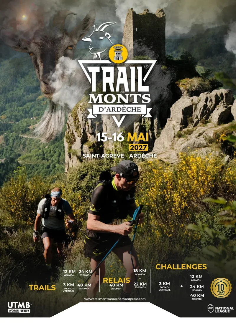 LE TRAIL DES MONTS D'ARDÈCHE 2027 — Devesset (07), 15 mai 2027 · Trail