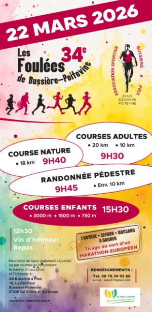 Les 34èmes foulées de Bussière-Poitevine