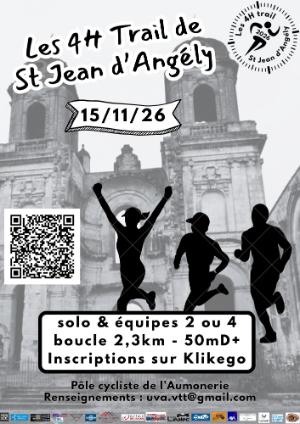 Les 4H Trail de St Jean d Angély — St martin de juillers (17), 15 novembre 2026 · Trail