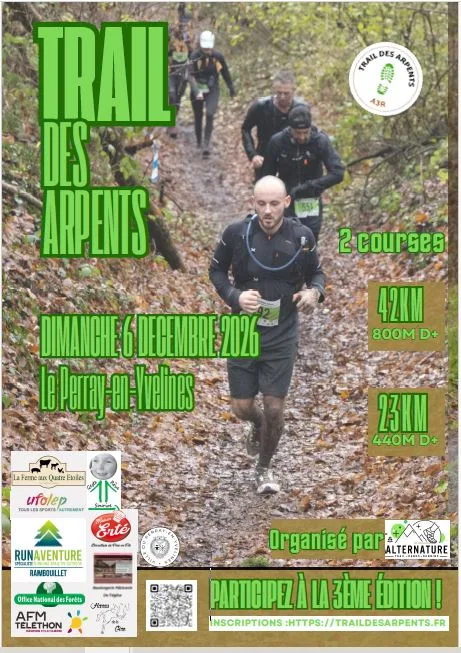 Les Arpents — Auffargis (78), 6 décembre 2026 · Trail
