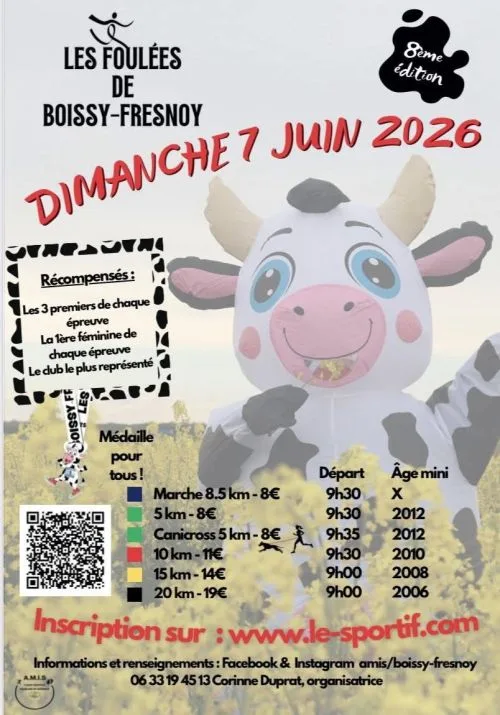 Les Foulées de Boissy-Fresnoy — Boissy fresnoy (60), 7 juin 2026 · Trail
