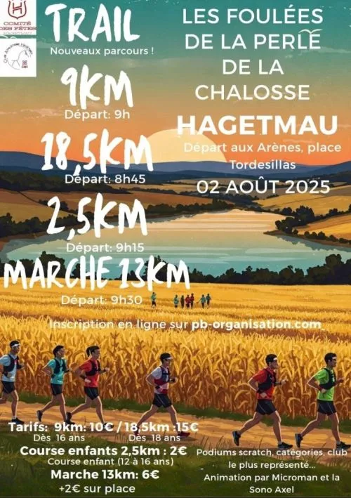 Les Foulées de la Perle de la Chalosse — Beyries (40), 1 août 2026 · Course à pied