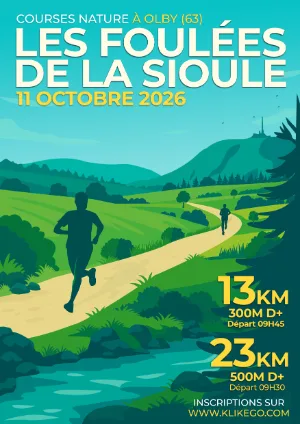 Les Foulées de la Sioule — Thiel sur acolin (03), 11 octobre 2026 · Trail