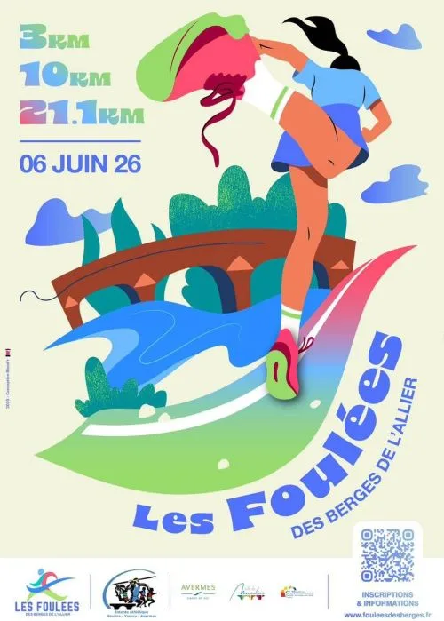 Les Foulées des Berges de l’Allier 2026 — Bressolles (03), 6 juin 2026 · Course à pied