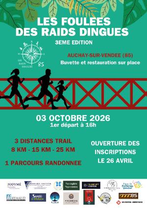 Les Foulées des Raids Dingues 2026 — St martin de fraigneau (85), 3 octobre 2026 · Trail