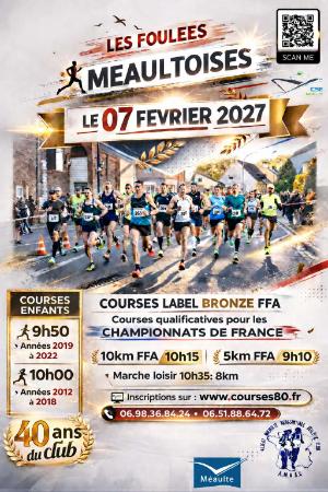 Les Foulées Méaultoises — Albert (80), 7 février 2027 · Course à pied