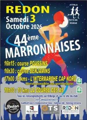 Les Marronnaises — Redon (35), 3 octobre 2026 · Course à pied
