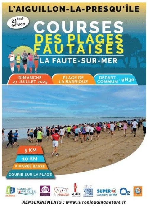 Les Plages Fautaises — L aiguillon la presqu ile (85), 26 juillet 2026 · Trail