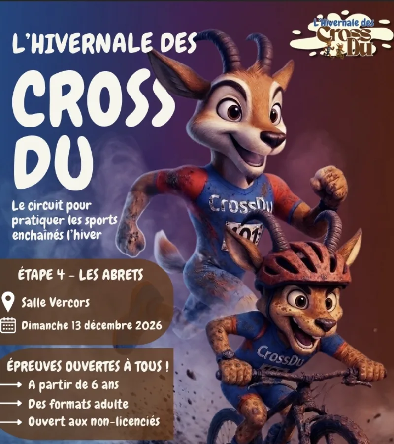 L’hivernale des Cross Duathlon des Abrets en Dauphiné — Les abrets en dauphine (38), 13 décembre 2026 · Course à pied