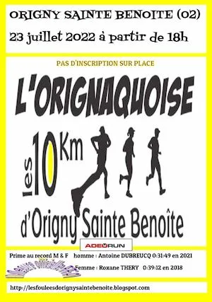 L'Orignaquoise — Wimy (02), 25 juillet 2026 · Course à pied
