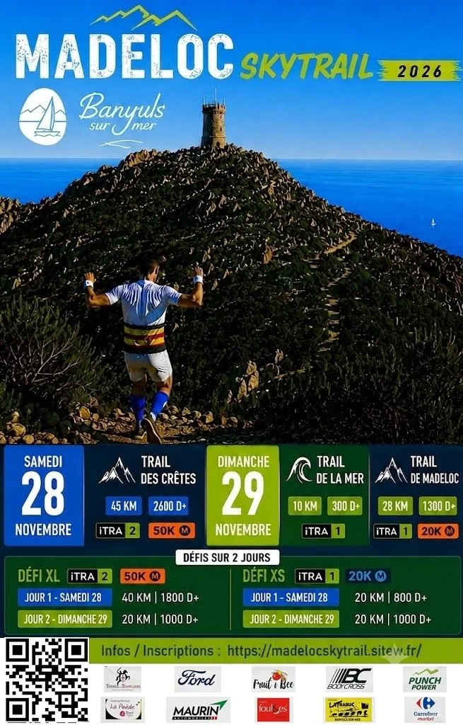 Madeloc Skytrail — Banyuls sur mer (66), 28 novembre 2026 · Trail