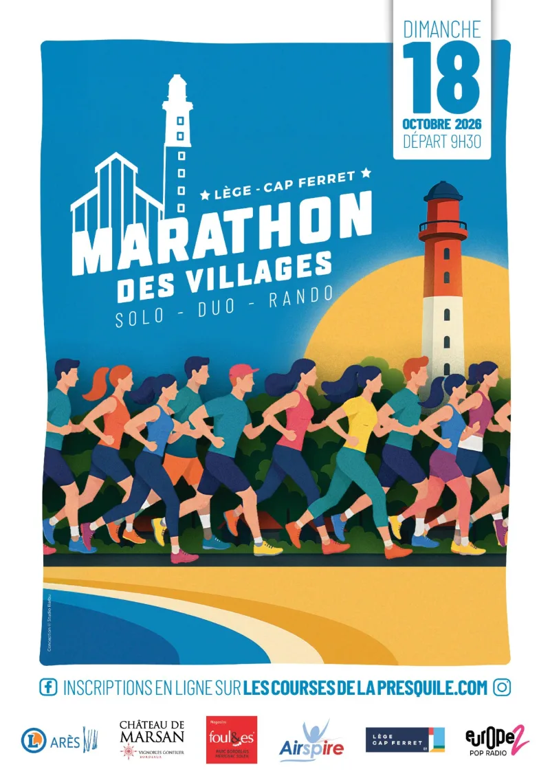 Marathon des Villages — Lege cap ferret (33), 18 octobre 2026 · Course à pied