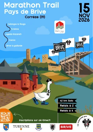 Marathon Trail Pays de Brive — Branceilles (19), 15 novembre 2026 · Trail