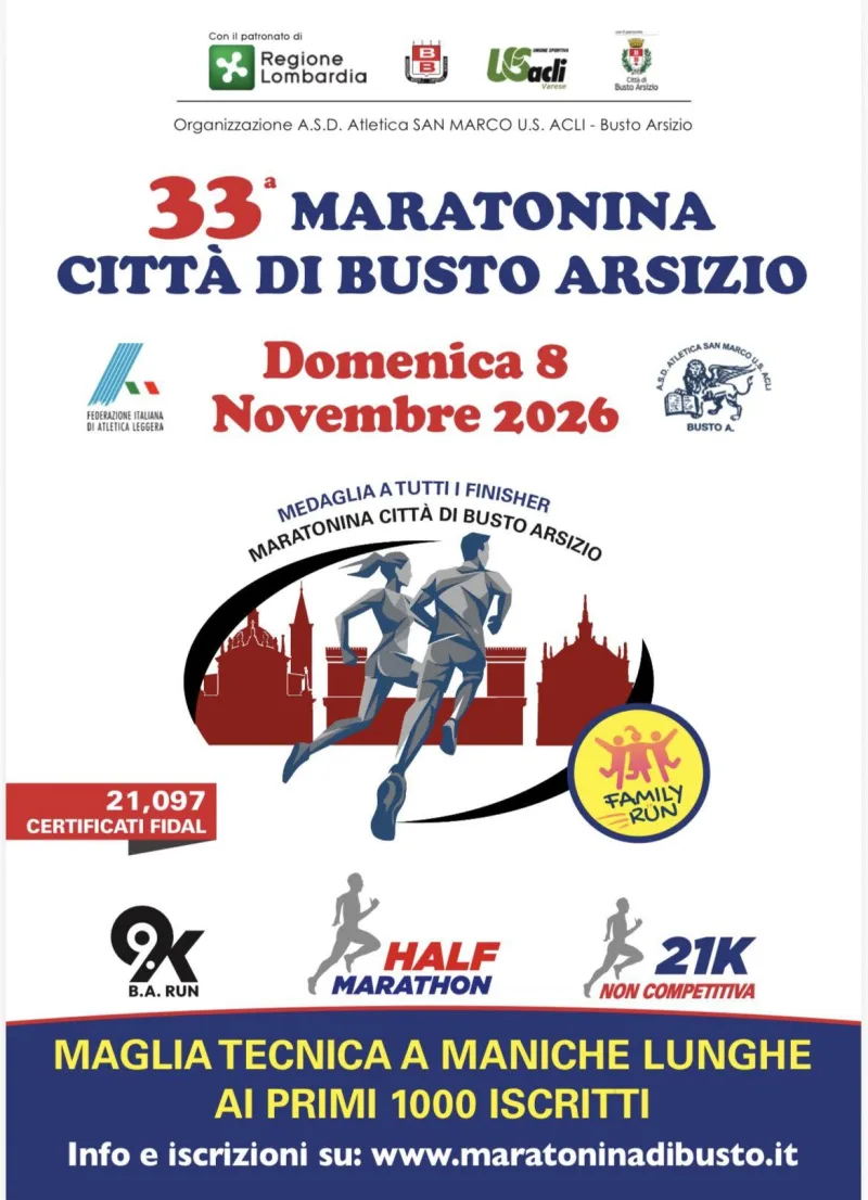Maratonina Città di Busto Arsizio - Busto arsizio 2026 - foto 1