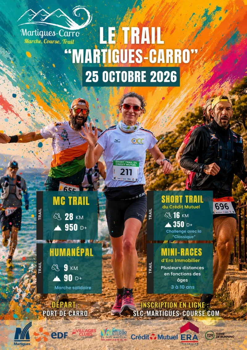 Martigues-Carro le Trail 2026 — Martigues (13), 25 octobre 2026 · Trail