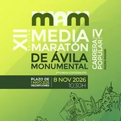 Media Maratón Ávila Monumental 2026 — Avila (AV), 8 de noviembre de 2026 · Correr